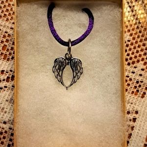 Silver Angel Wings Necklace